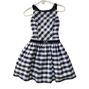 JONA Michelle Black White Shimmery Dress